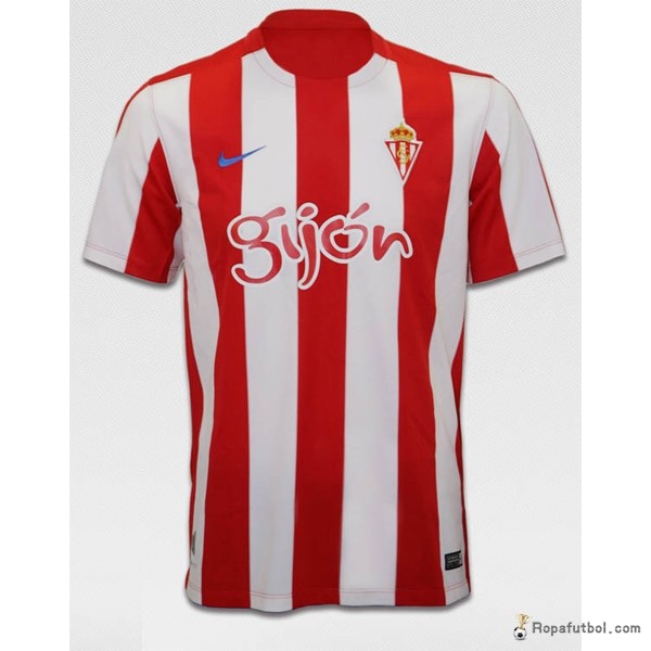 Camiseta Real Sporting de Gijón Replica Primera Ropa 2016/17 Rojo
